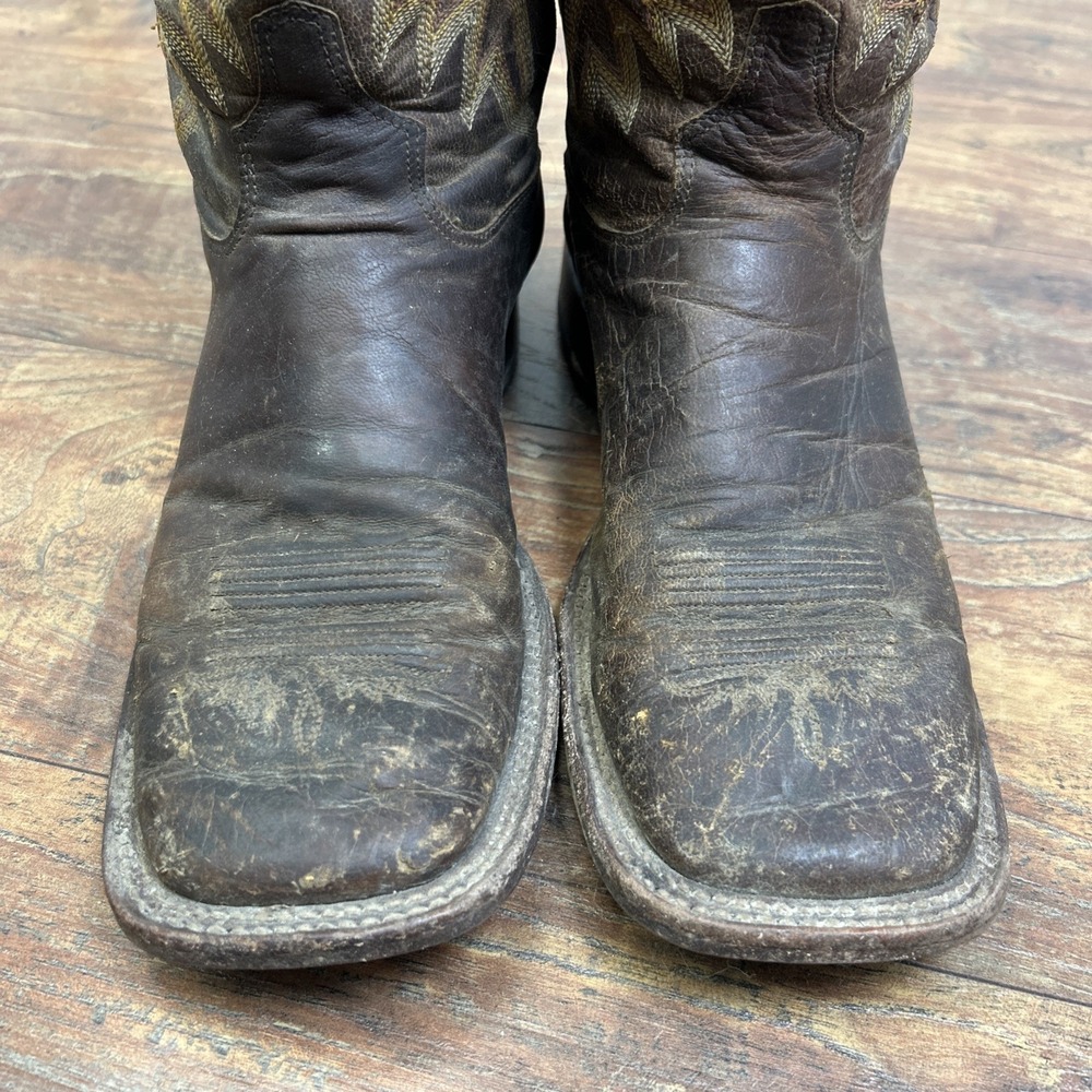 Tony Lama Men's Avett 11" Western Leather Boots-Honey Brown-Size: 8.5 D Rodeo - Picture 10 of 16